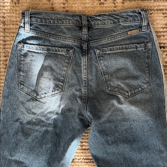 KanCan Blue Distressed Jeans with Striped Detail - Picture 7 of 7